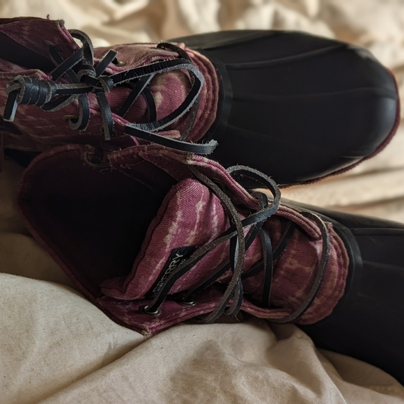 Girls Spring Waterproof Sperry Duck Boots - Picture 8 of 8